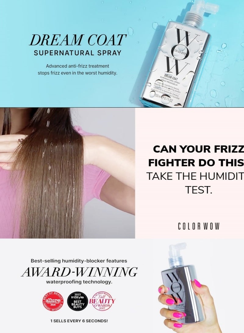 WOW COLOR WOW Dream Coat Supernatural Spray - Keep Your Hair Frizz-Free and Shiny No Matter the Weather with Award-Winning Anti-Frizz Spray - Image 4