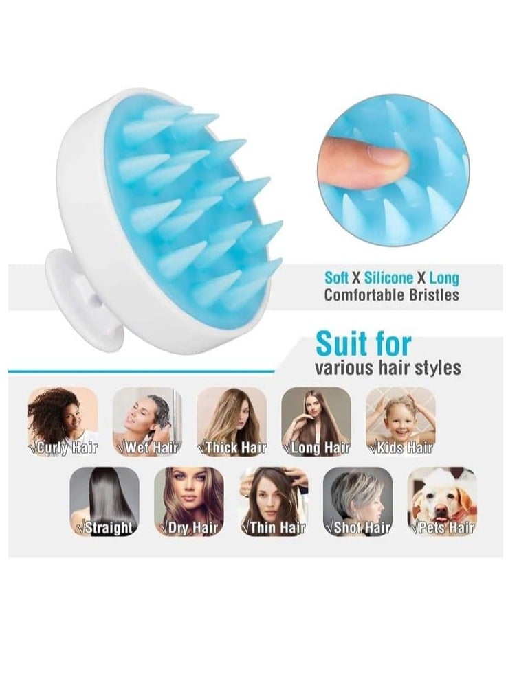 إسكدنيا Head Scalp Massager Shampoo Brush Hair Washing And Scalp Cleaning Brush Shower Brush Bath Spa (Random Colors-1Piece) - Image 4