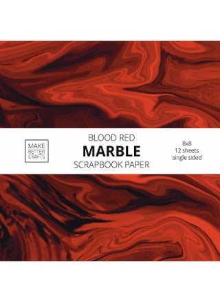 Blood Red Marble Scrapbook Paper: 8x8 Red Color Marble Stone Texture Designer Paper for Decorative Art, DIY Projects, Homemade Crafts, Cool Art Ideas For Any Crafting Project - pzsku/Z6D3DD312C836FE1DC9BCZ/45/1748329206/a349877e-a650-42f7-9941-609bf37197cb
