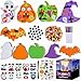 Garma 330PCS Foam Stickers Set Halloween Crafts for Kids Pumpkin Ghost Spider Bat Witch Hat DIY Craft Kit for Classroom Activities Halloween Decorations Party Favors Supplies - Image 3