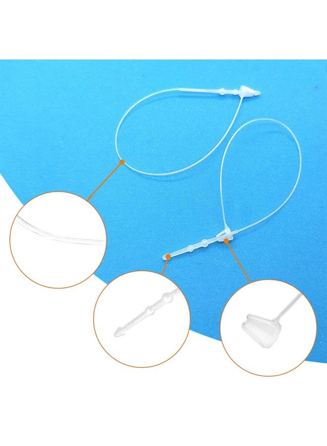 Oubaka 5000Pcs Plastic Fastener Hang Tag Snap Lock,7" White Security Loop Plastic Tag Fastener Snap Lock Tags For Hang Tags, Price Tags Or Clothing Tags Accessory - Image 5