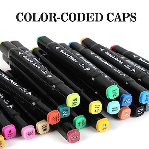 Dabo&Shobo 24 Colors Drawing Markers, Dual Tip Art Markers, Coloring Marker For Adult Sketching And Coloring - Image 5