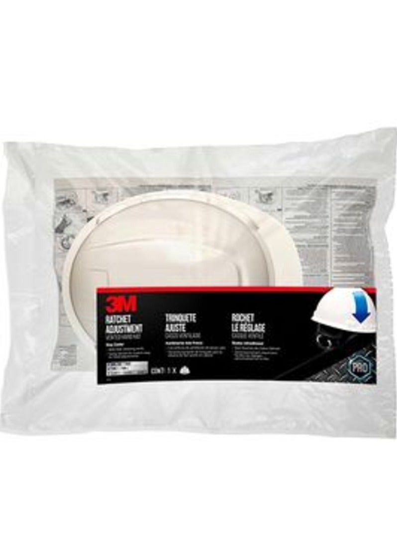 ثري ام CHH-V-R-W6-PS قبعة صلبة ذات حافة قصيرة بفتحات تهوية مع إمكانية تعديل السّقاطة أبيض 30.4 × 8.8 × 24.8 سم - Image 1