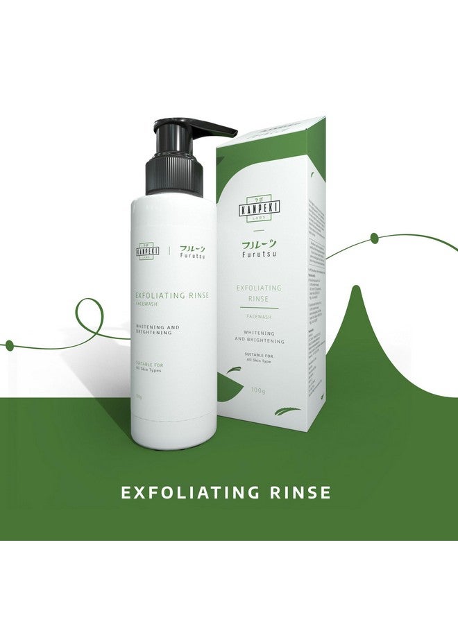 KANPEKI Labs Furutsu Exfoliating Rinse Face Wash For Whitening Skin Suitable For All Skin Type 100G - Image 2
