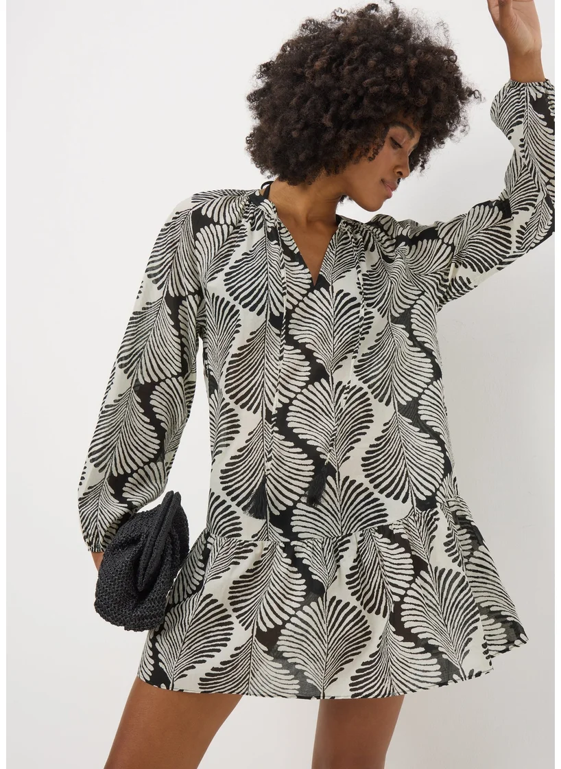 Matalan Black Monochrome Shell Dress