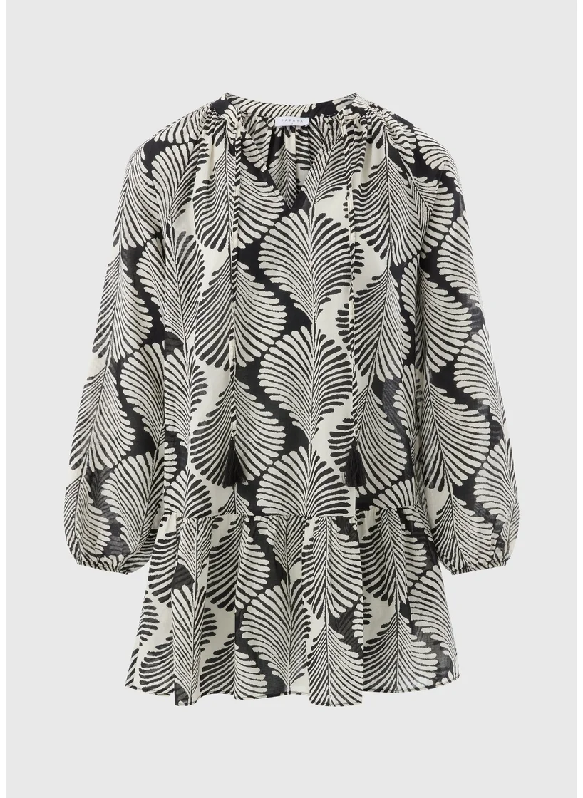 Matalan Black Monochrome Shell Dress