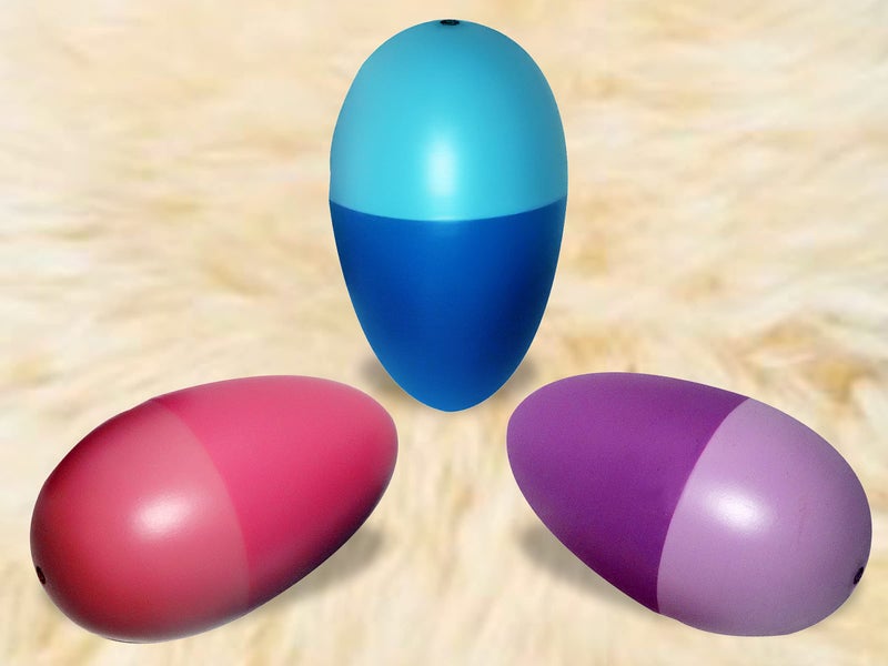 VParents Wooden Egg Shakers Rattle Non Toxic Organic for New Born Baby and Infants (0 Years+) (Pack of 3)(Pink Blue Purple) - Image 4