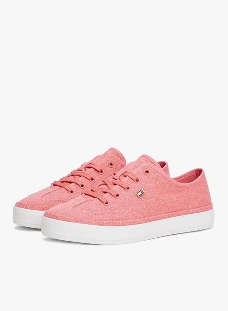 TOMMY HILFIGER Washed Canvas Low Top Sneakers - Image 4