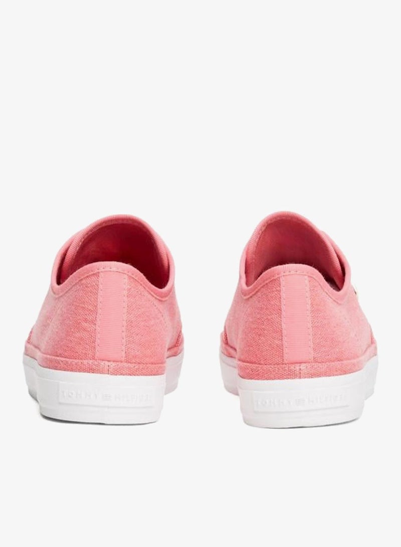 TOMMY HILFIGER Washed Canvas Low Top Sneakers - Image 3