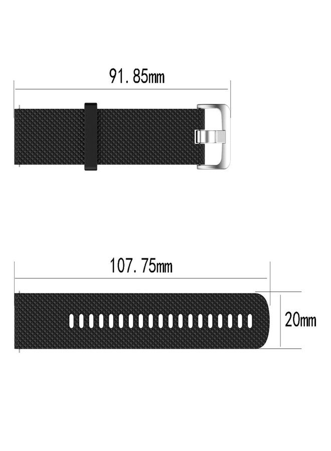 Disscool Replacement Bands for Timex Weekender and Timex Expedition, Soft Silicone Strap, Black, 20mm - Image 5
