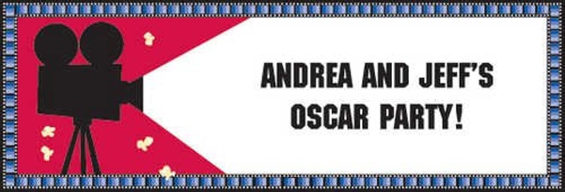 كرييتف كونفيرتينج بكرة هوليوود العملاقة حزب راية مع ملصقات 60 بوصة × 20 بوصة الحجم - Image 2