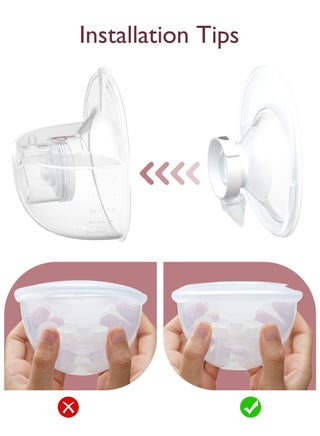 Momcozy Full Set Collector Cup Only for Momcozy M5, Original M5 Breast Pump Replacement Accessories - view 5
