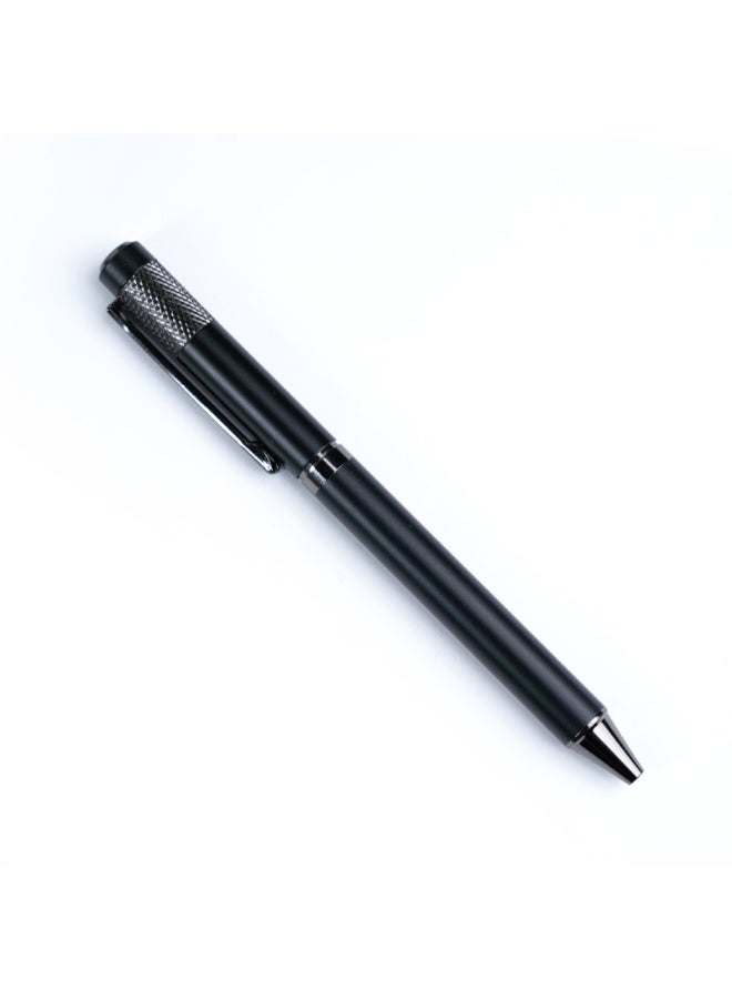 Sultan Premium Matte Black Metal Twist Ballpoint Pen with Diamond-Knurled Top Cap — Luxury Retractable Writing Pen, Ultra-Smooth Ink Flow, Solid Metal Body, Elegant Gift Pen for Professionals, Executives, Office, Business & Everyday Writing - Image 1
