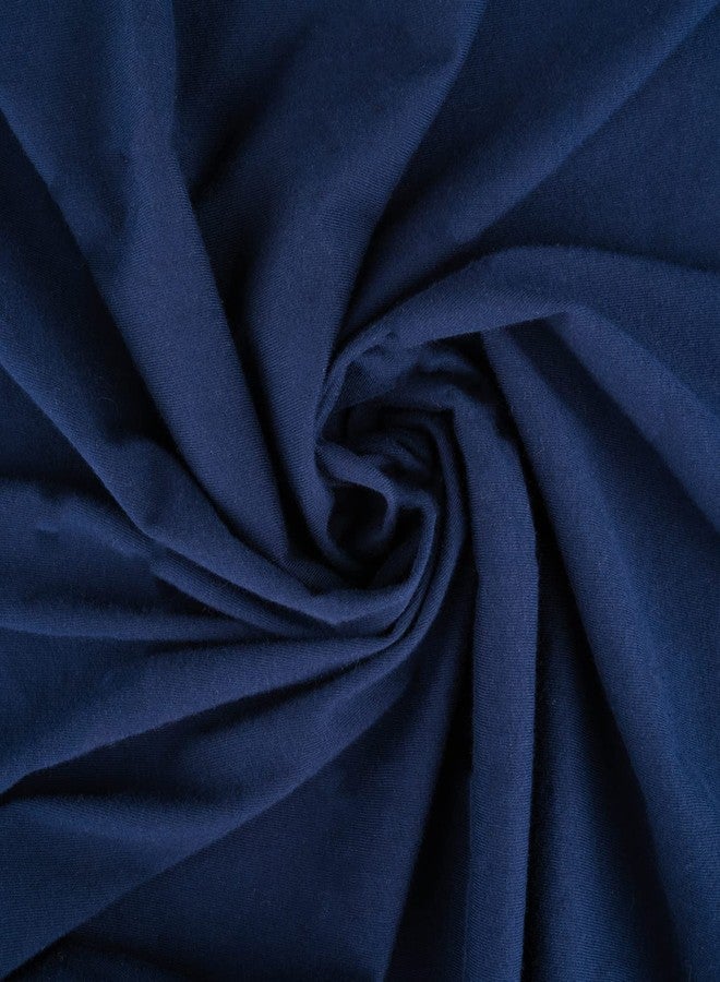 SHEETWORLD.COM Pack N Play Sheets Fitted 27 x 39, Compatible with Graco Pack N Play or Similar - 100% Jersey Cotton - Soft, Durable & Hypoallergenic, 2-Pack, Blue & Navy, by SheetWorld, Made in USA - Image 4