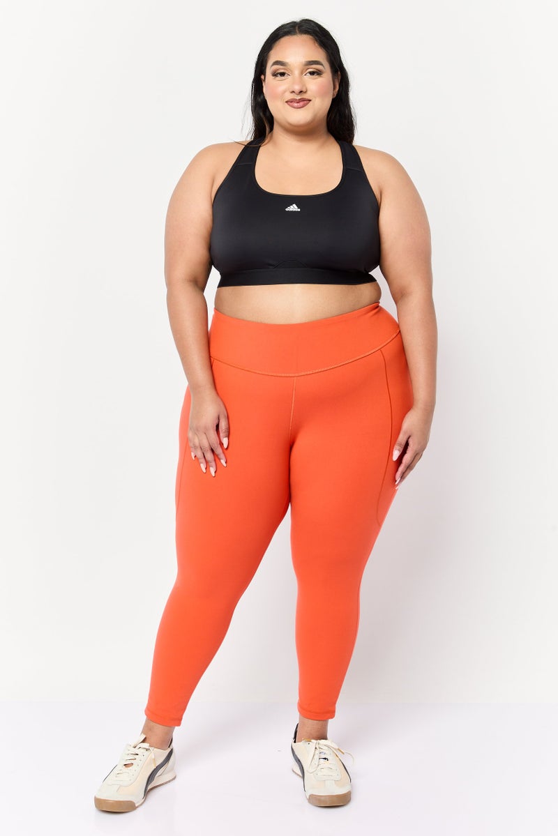 Adidas حمالة صدر رياضية للنساء بشعار العلامة التجارية، دعم متوسط مبطن، أسود - Image 3