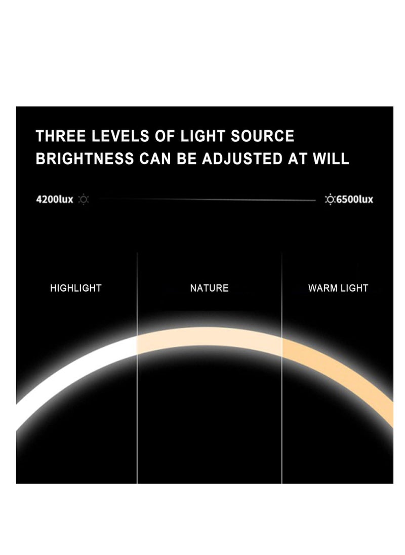 23.6"*31.5" Backlit LED Bathroom Vanity Mirror, 3-Color Temperture,CRI 90+, IP54 Waterproof, Anti-Fog Dimmable Wall Mounted Mirror, Makeup Mirror with Lights (Rectangular horizontal section 60*80cm)
