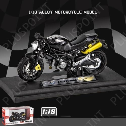 PLUSPOINT Diecast Motorcycle Toy Bike Scale Model Vehicles Alloy Simulation Superbike Also for Car Dashboard Kids Adult Alloy Highly Simulation Model Vehicle Motorbike Street Machine Kids Toy Gift - Image 5