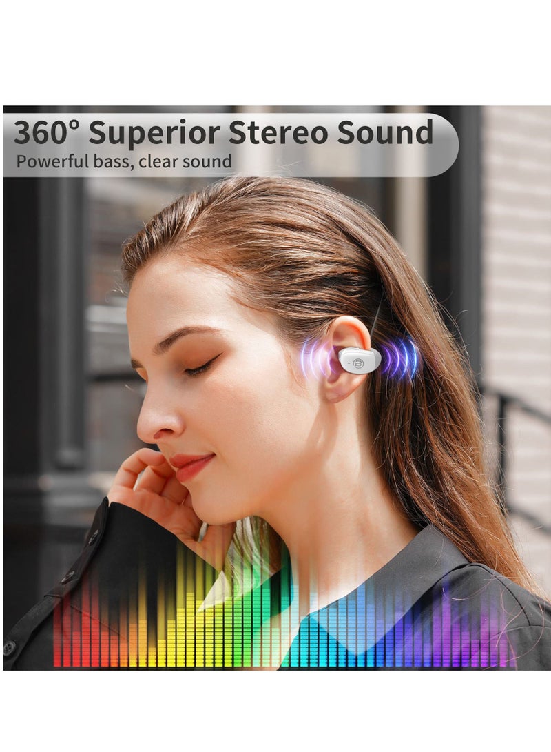 Excefore Bluetooth Headphones, Open Ear Bluetooth 5.3 Headphones, Wireless Earbuds with Earhooks, ENC Noise-Cancellation, 30H Playtime, Built-in Mic, Waterproof Headphones for Sport Running  - Image 3