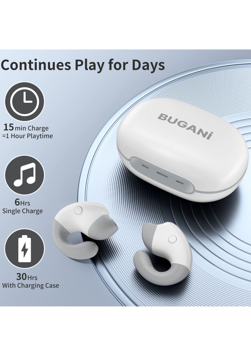 Excefore Bluetooth Headphones, Open Ear Bluetooth 5.3 Headphones, Wireless Earbuds with Earhooks, ENC Noise-Cancellation, 30H Playtime, Built-in Mic, Waterproof Headphones for Sport Running  - Image 5