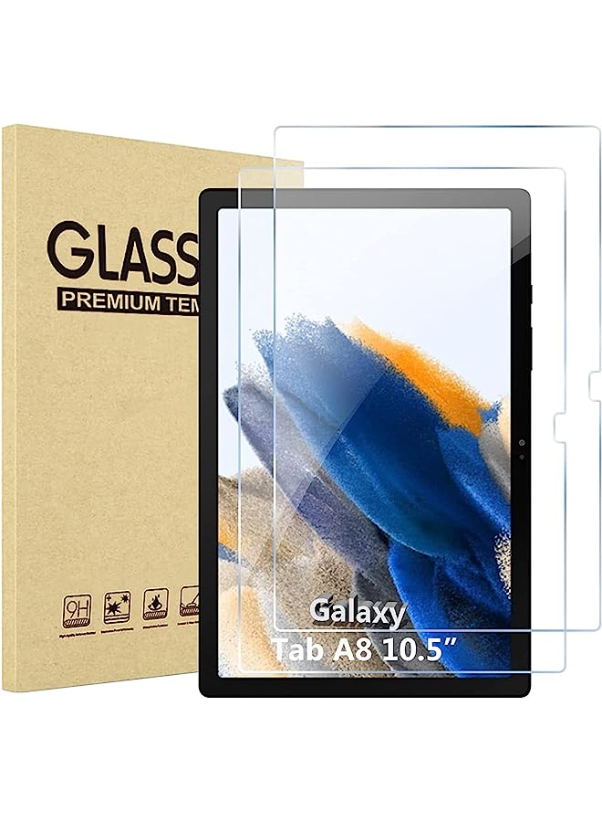 PROMASS 2 Pack Galaxy Tab A8 10.5 2022 Screen Protector X200 X205 X207, Tempered Glass Screen Film Guard for 10.5 Inch Samsung Galaxy Tab A8 2022 Release - Image 1