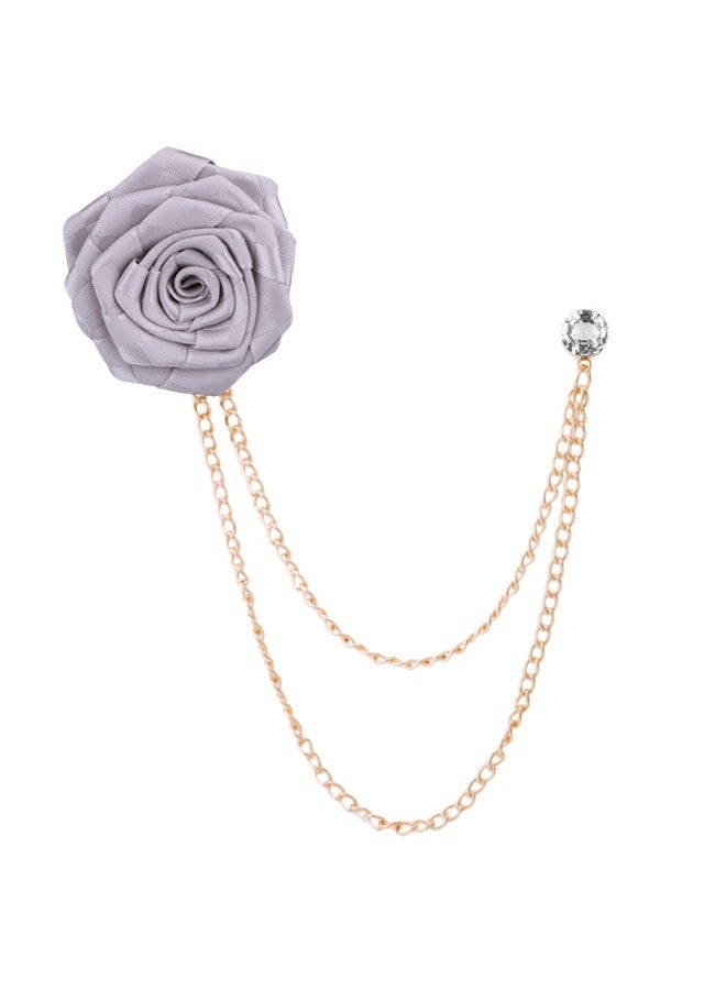 Shougu New Style Handmade Fabric Suit Accessories Tassel Flower Brooch Chest Flower