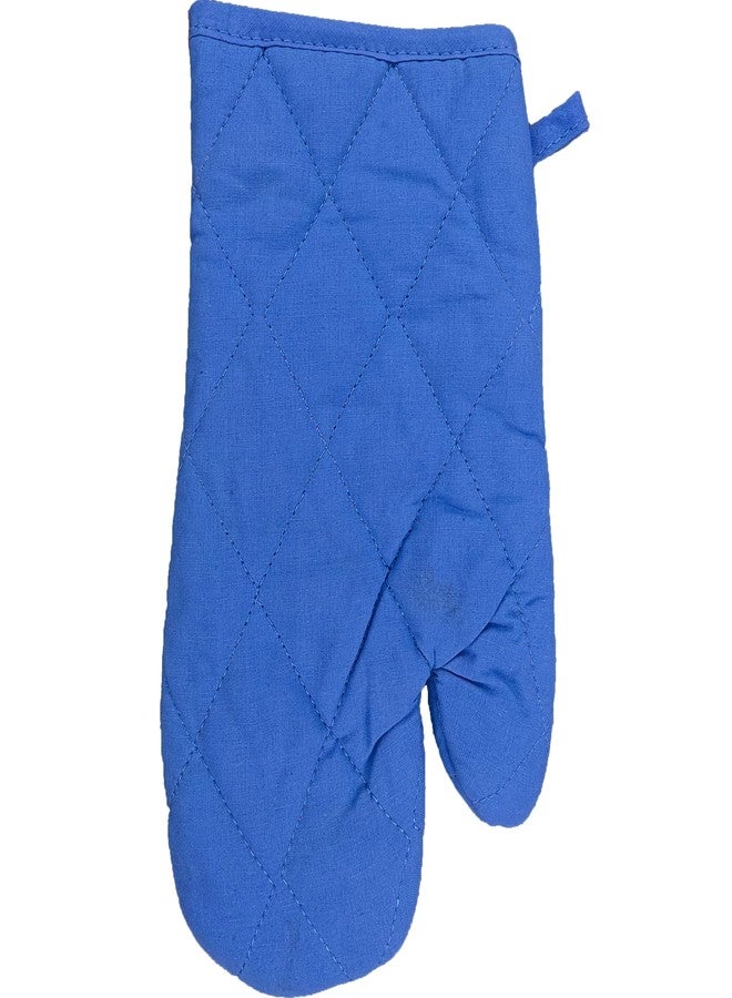 REGENT Set of 4 Dark Blue (2) Pot Holders 9" x 7" and (2) Oven Mitts 12" (Dark Blue) - Image 2