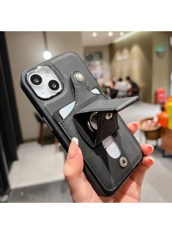 S-TOP Case For iPhone 13 Side Leather Rotation Card Holder Phone Case - Image 4