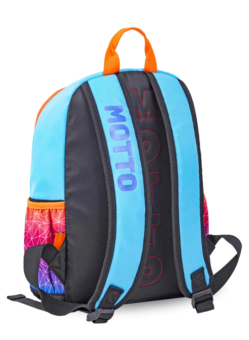 Trucare Motto Symmetric 14-Inch School Backpack School Bag