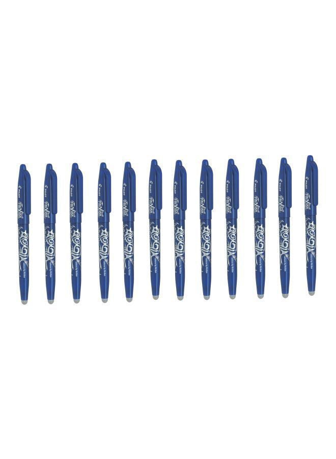 NIBEMINENT 12-Piece Frixion Erasable Pen Set Blue - Image 1