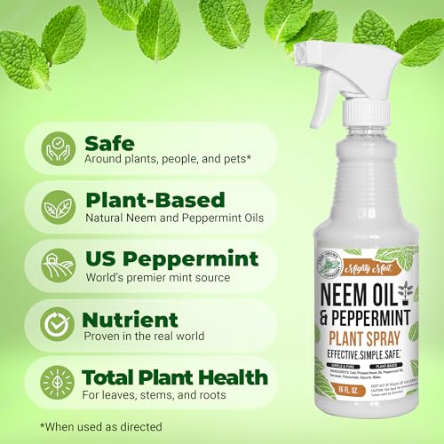 Mighty Mint Neem Oil & Peppermint Plant Nutrient Spray – Natural Leaf Shine for Indoor & Outdoor Use – Plant-Based Formula for Stronger, Healthy Plants - 16 oz (Pack of 2) - Image 3