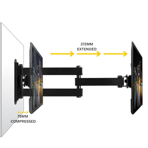 Unico Heavy Duty Wall Mount Bracket for 23 to 43 Inch LED/HD/Smart TV’s, Full Motion Rotatable Universal with Swivel & Tilt Adjustments (Not Suitable for Mi/Redmi LED/LCD TV) - Image 5