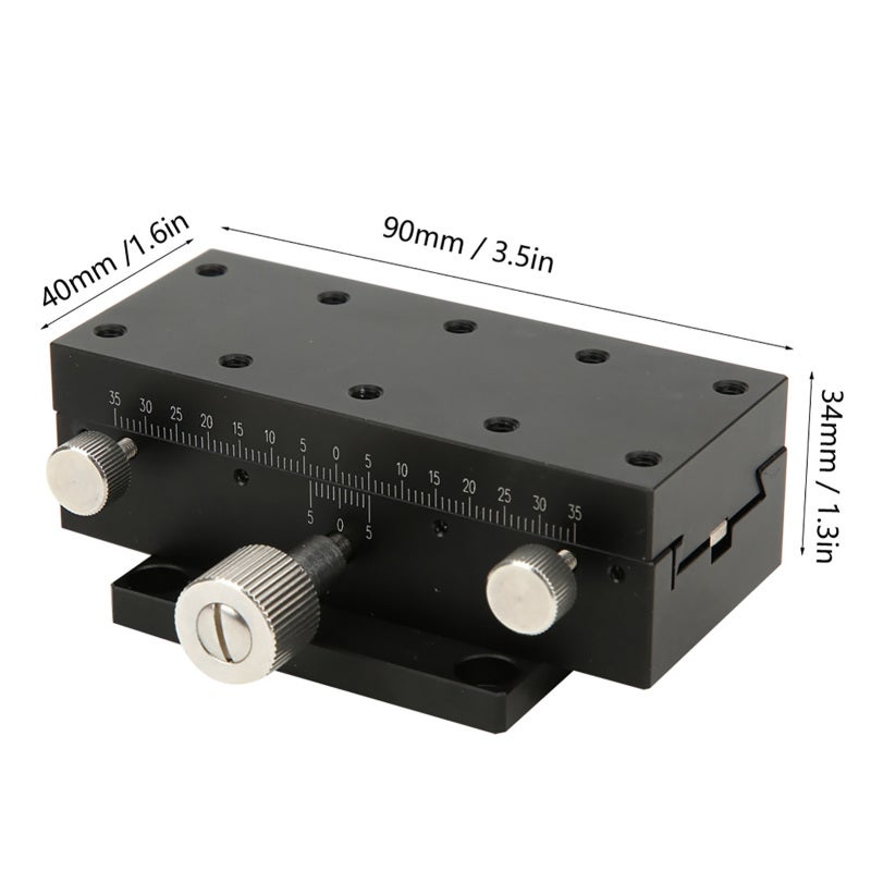Precision Gear Rotation Handle: Lightweight Durable Aluminum Alloy Body - Anti-Friction Anti-Scratch Anti-Corrosion Dovetail Groove Guide for Optical Instruments Measuring Devices Semiconductor Manufa - Image 5