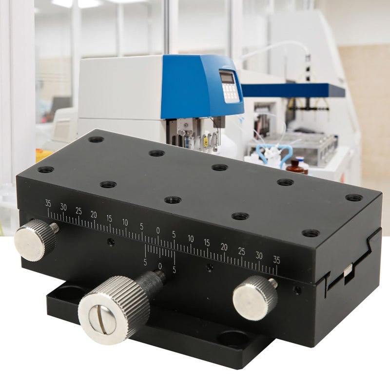 Precision Gear Rotation Handle: Lightweight Durable Aluminum Alloy Body - Anti-Friction Anti-Scratch Anti-Corrosion Dovetail Groove Guide for Optical Instruments Measuring Devices Semiconductor Manufa - Image 1