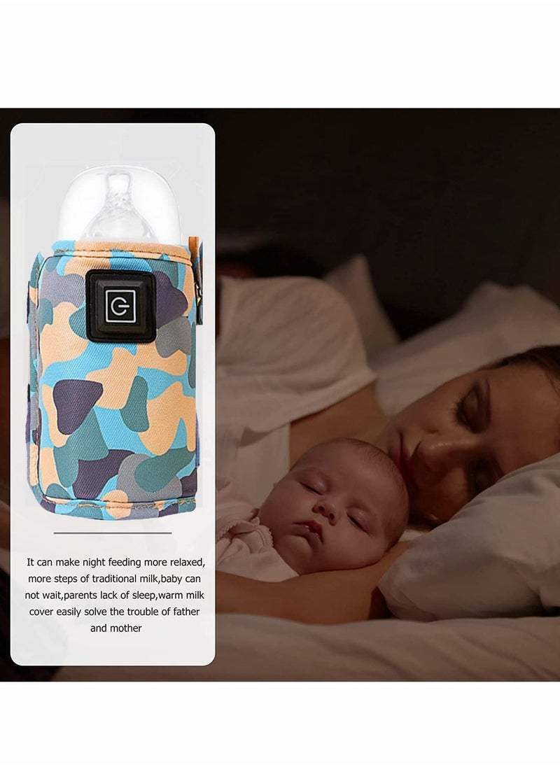 Baby Bottle Warmer Insulation Cover, Portable USB Baby Bottle Insulator