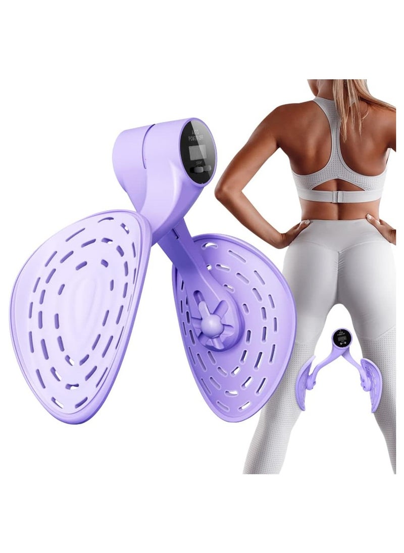 Hihonor Inner Thigh exerciser kegel - Hip Trainer Kegel Exerciser, Pelvic Floor Trainer, Kegel Trainer for Postpartum Rehabilitation, Trimmer Inner Thigh, Thigh Toner Workout (Purple)  - Image 1