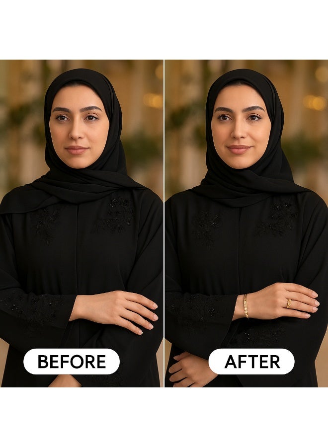ياميكر طقم سوار وخاتم نسائي مطلي بالذهب من YAMEKER.AE | مجموعة سوار مفتوح وخاتم قابل للتعديل مرصّعين بعنقود حجر الزركون CZ | مجوهرات أنيقة للحفلات والزفاف | هدية موضة للاستخدام اليومي للنساء والفتيات - Image 4