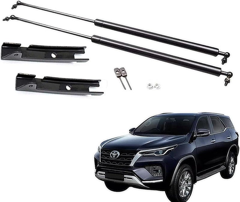 Oasisgalore Hood Lift support Hydraulic Struts For Toyota Fortuner Model 2015 2016 2017 2018 2019 2020 2021 2022 2023 2024 2025 2026 | Toyota Fortuner Accessories | Also Compatible with Hilux - Image 1
