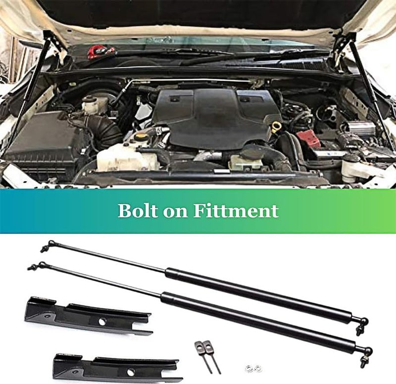 Oasisgalore Hood Lift support Hydraulic Struts For Toyota Fortuner Model 2015 2016 2017 2018 2019 2020 2021 2022 2023 2024 2025 2026 | Toyota Fortuner Accessories | Also Compatible with Hilux - Image 3