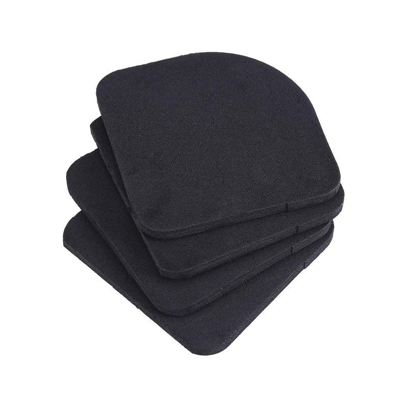 TOMATUS TOMATUS Multifunctional AntiVibration Universal Rubber Silent Feet Washing Machine Shock Pads Pack of 4 Black Black Pack of 4  - Image 1