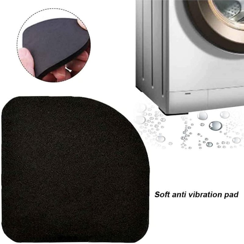 TOMATUS TOMATUS Multifunctional AntiVibration Universal Rubber Silent Feet Washing Machine Shock Pads Pack of 4 Black Black Pack of 4  - Image 5