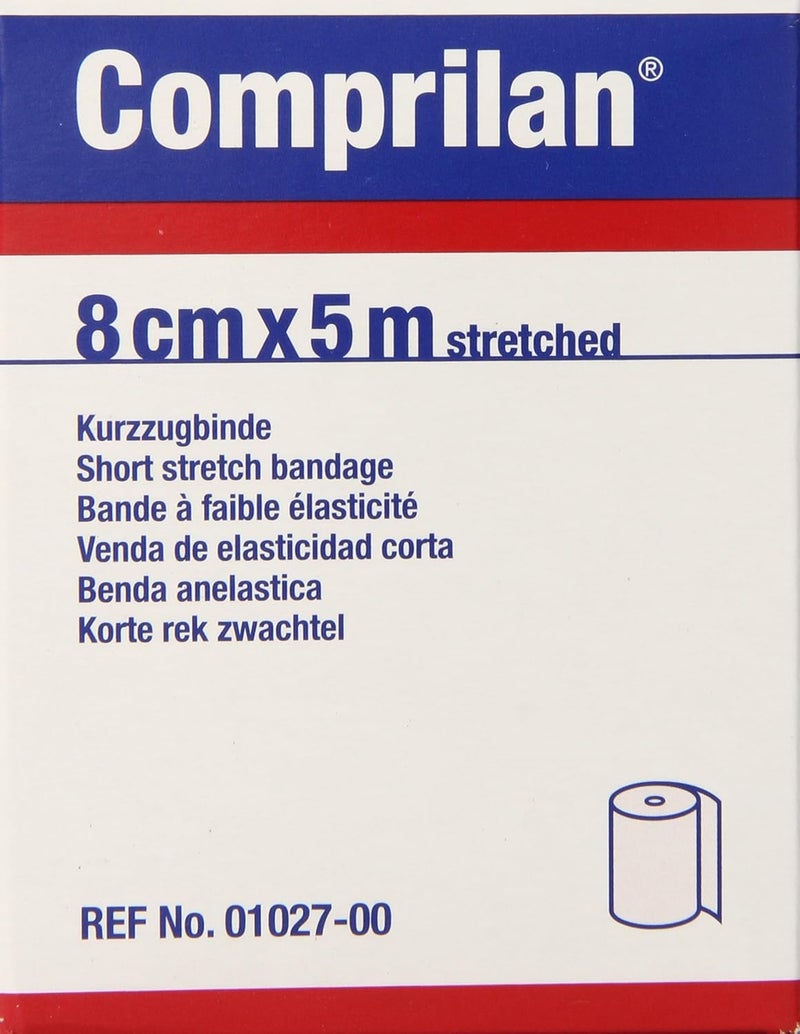 Jobst Comprilan Short Stretch Compression Bandage 8cm x 5m Stretched Latex Free Bandage - Image 2