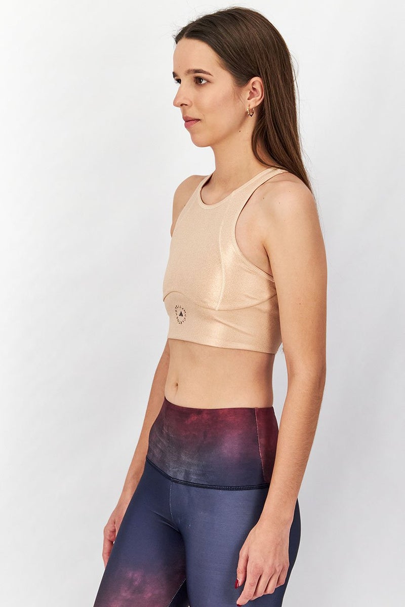 Adidas Adidas by Stella McCartney Women Sportwear Fit Sleeveless Training Crop Top, Nude  - Image 2