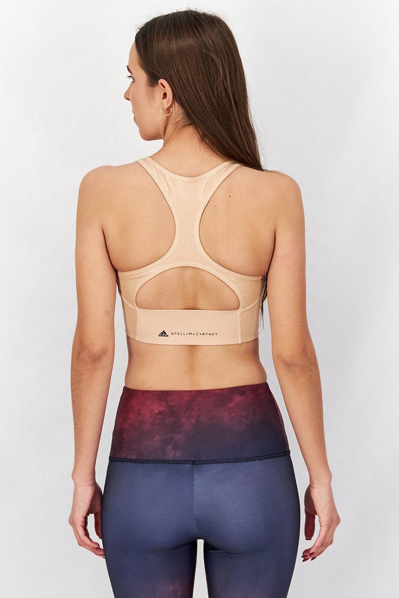 Adidas Adidas by Stella McCartney Women Sportwear Fit Sleeveless Training Crop Top, Nude  - Image 3
