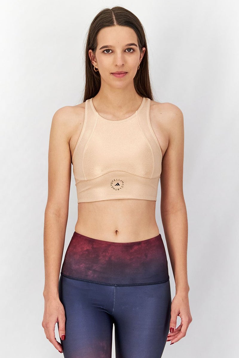Adidas Adidas by Stella McCartney Women Sportwear Fit Sleeveless Training Crop Top, Nude  - Image 1