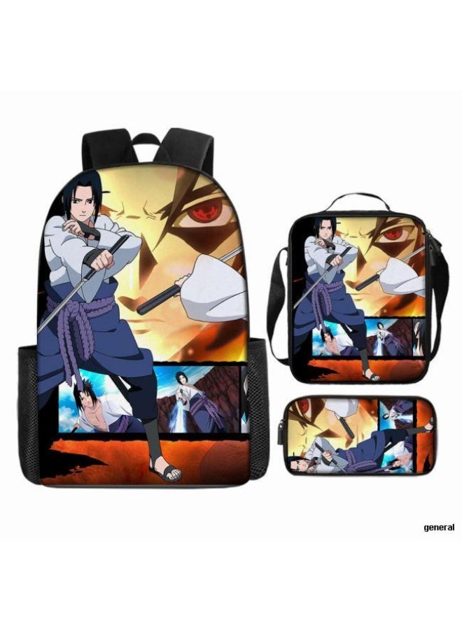 عام حقيبة ظهر مطبوعة بالرسوم المتحركة + مجموعة حقائب اليد + القلم، مجموعة حقائب عملية من ثلاث قطع (يمكن استخدام الطلاب والأطفال ونزهات الأصدقاء ورياضات تسلق الجبال وما إلى ذلك) - 14 - Image 1