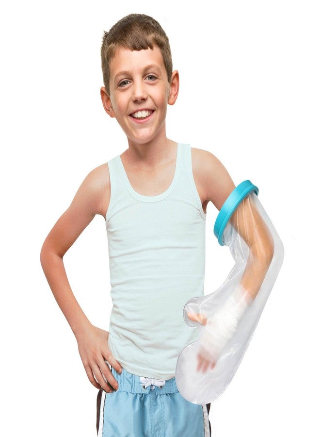 Fxdunjr 100% Waterproof Cast Covers for Shower Arm Kids Cast Cover Bag Protector for Shower Arm Kids Child to Keep Wounds Bandage Dry After Surgery [2026 Reusable] - Image 1