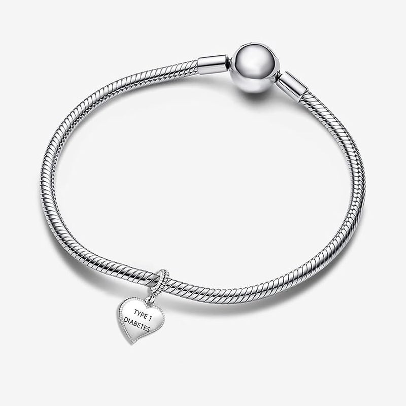 QeenseKc Nurse Doctor Stethoscope Cap Heart Cubic Zirconia Dangle Charm for Pandoa Bracelet - Image 3