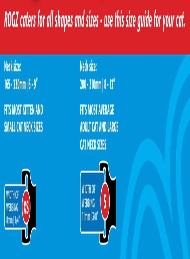 روجز طوق روجز كاتز ألي كات صغير جدًا 5/16 بوصة عاكس للضوء وقابل للفك، لون بنفسجي عاكس - Image 5