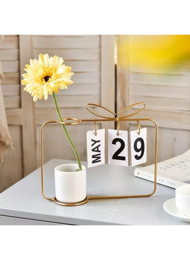 Elegant Office Decor with Vase - Simple Antique Design for Home & Business - Image 3