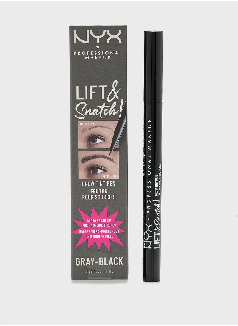 NYX PROFESSIONAL MAKEUP Lift N Snatch Brow Tint Pen Grey Black